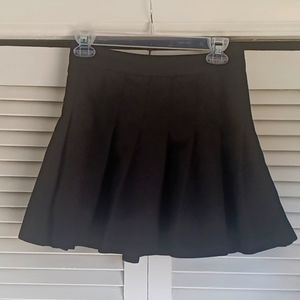 Black Pleated Mini Skirt US 6